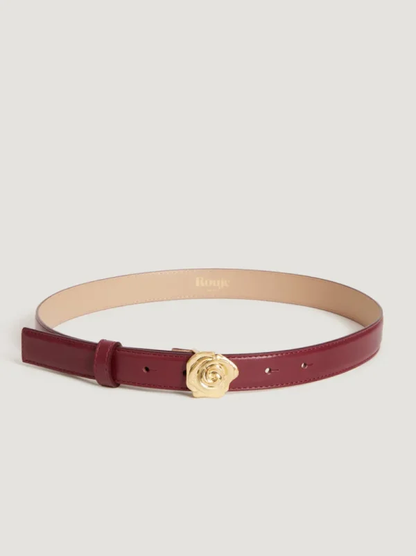 Belts<Rouje ROSO belt Cuir Bordeaux