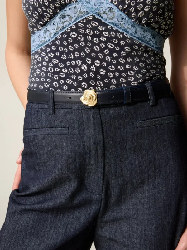 Belts<Rouje ROSO belt CUIR MARINE