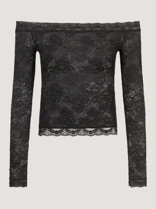 Tops<Rouje ROXANA top DENTELLE NOIR