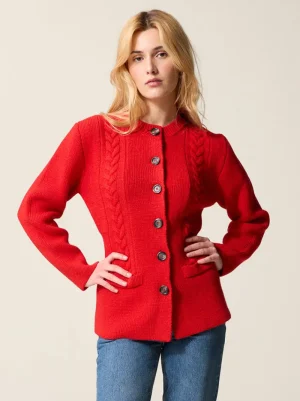 Knits<Rouje SAM cardigan Uni Rouge
