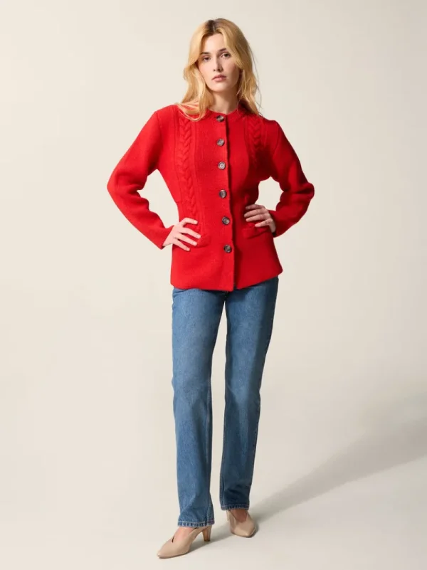 Knits<Rouje SAM cardigan Uni Rouge