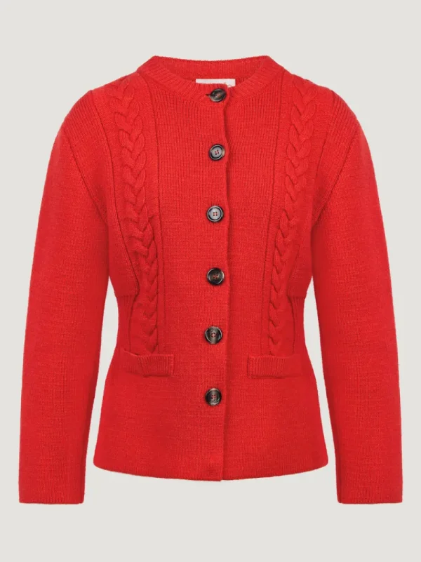 Knits<Rouje SAM cardigan Uni Rouge