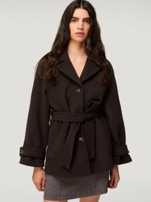 Jackets & Coats<Rouje SAMIE coat Laine Moka
