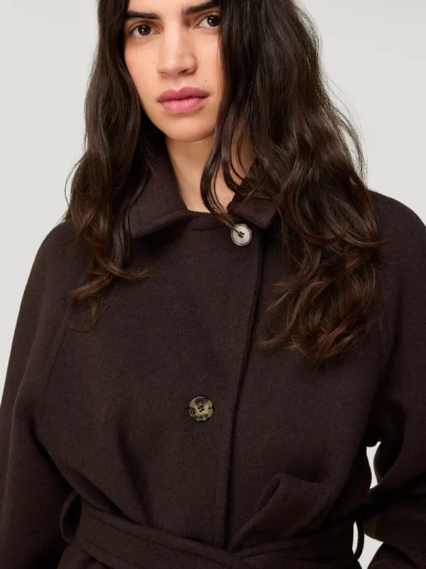 Jackets & Coats<Rouje SAMIE coat Laine Moka