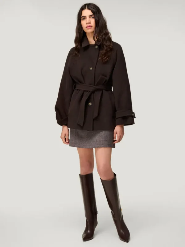 Jackets & Coats<Rouje SAMIE coat Laine Moka