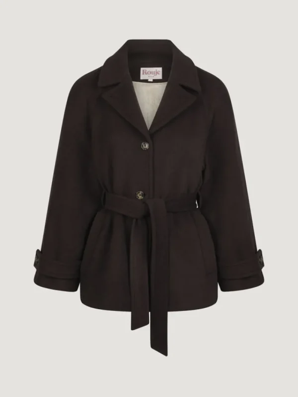 Jackets & Coats<Rouje SAMIE coat Laine Moka