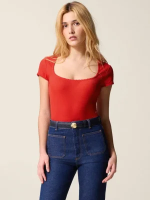 Tops<Rouje SIAM T-Shirt Uni Rouge