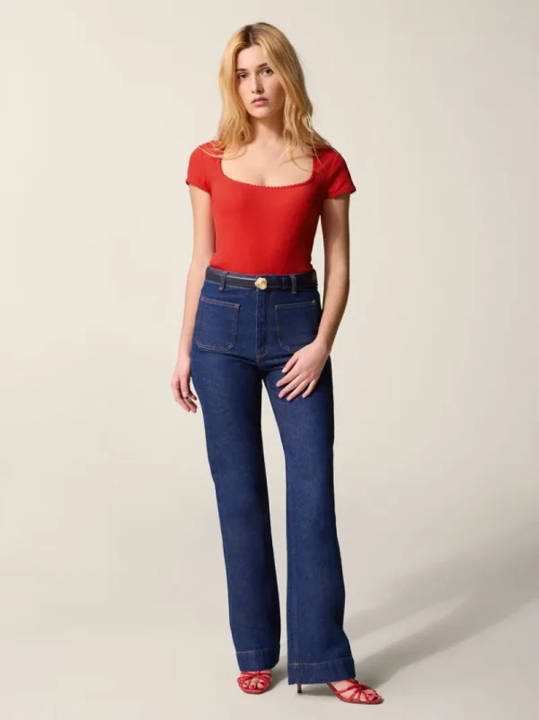 Tops<Rouje SIAM T-Shirt Uni Rouge