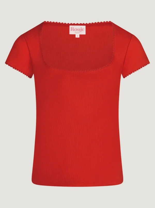 Tops<Rouje SIAM T-Shirt Uni Rouge