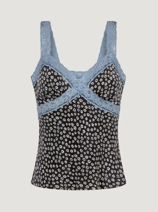 Tops<Rouje TACITA top BLEUET MARINE