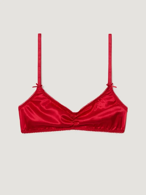 Lingerie<Rouje TALIA Bra SATIN ROUGE
