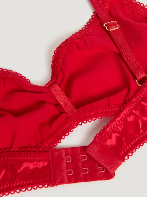 Lingerie<Rouje TALIA Bra SATIN ROUGE
