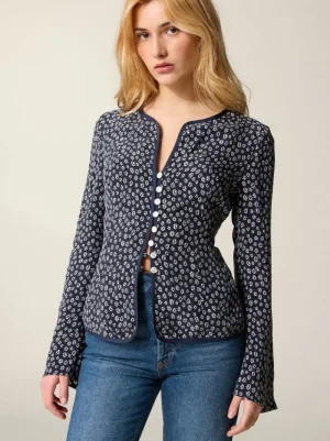 Tops<Rouje TEODORA top BLEUET MARINE