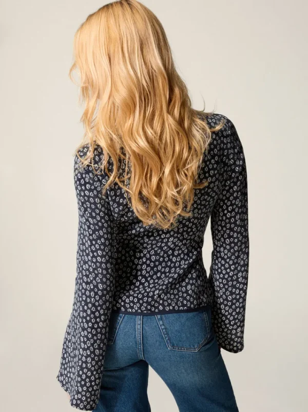 Tops<Rouje TEODORA top BLEUET MARINE