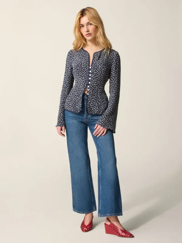Tops<Rouje TEODORA top BLEUET MARINE
