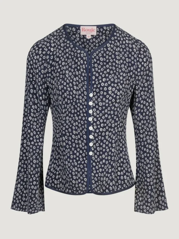 Tops<Rouje TEODORA top BLEUET MARINE