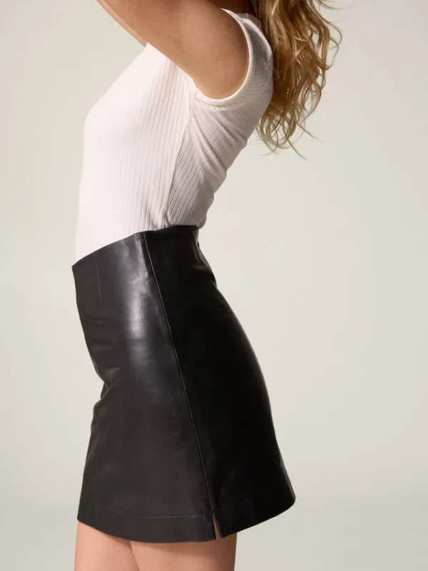 Skirts<Rouje TILLY skirt Cuir Noir