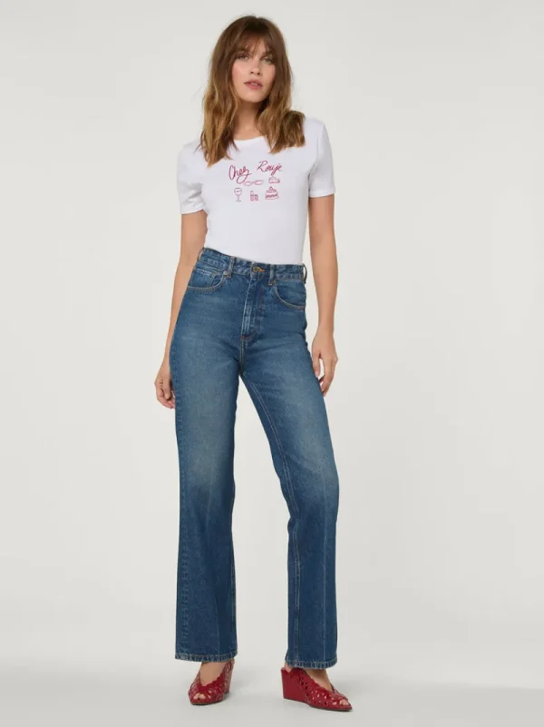 Tops<Rouje TIMEO T-shirt Chez Rouje Blanc