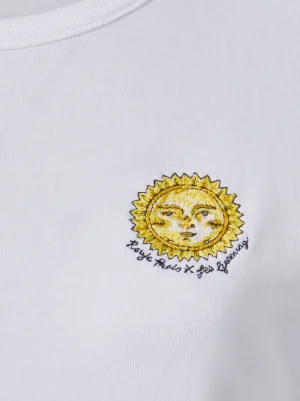Tops<Rouje TIMEO T-shirt Sun Soleil Écru