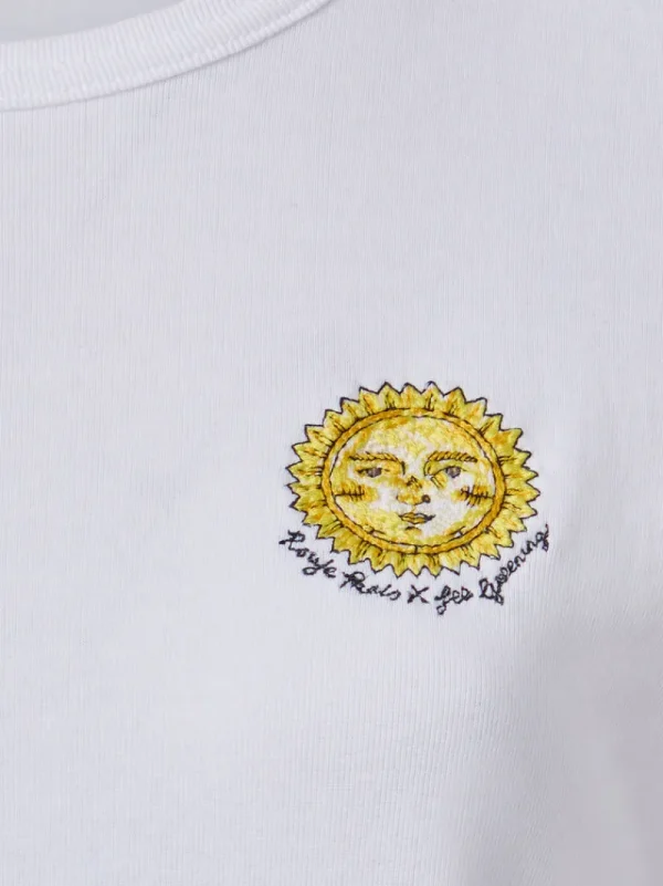 Tops<Rouje TIMEO T-shirt Sun Soleil Écru