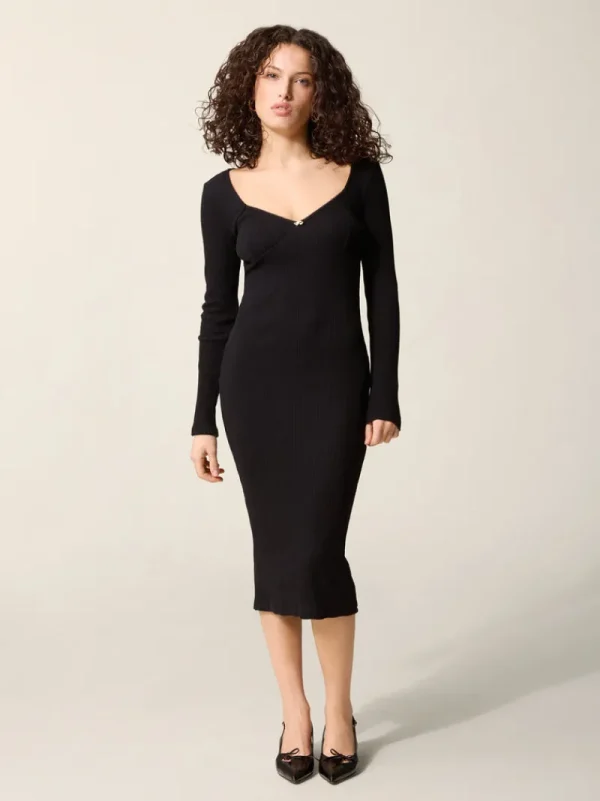 Dresses<Rouje TIMOTHEA dress Uni Noir