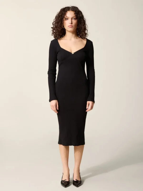 Dresses<Rouje TIMOTHEA dress Uni Noir
