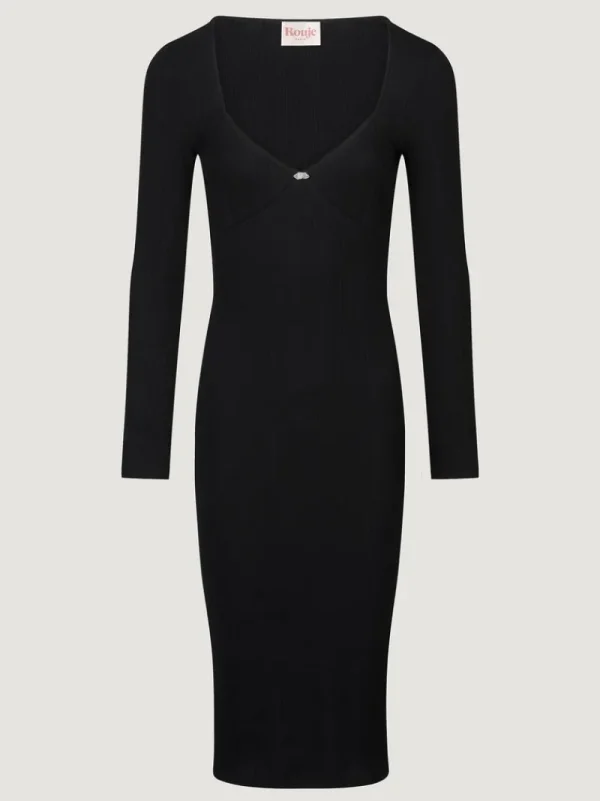 Dresses<Rouje TIMOTHEA dress Uni Noir