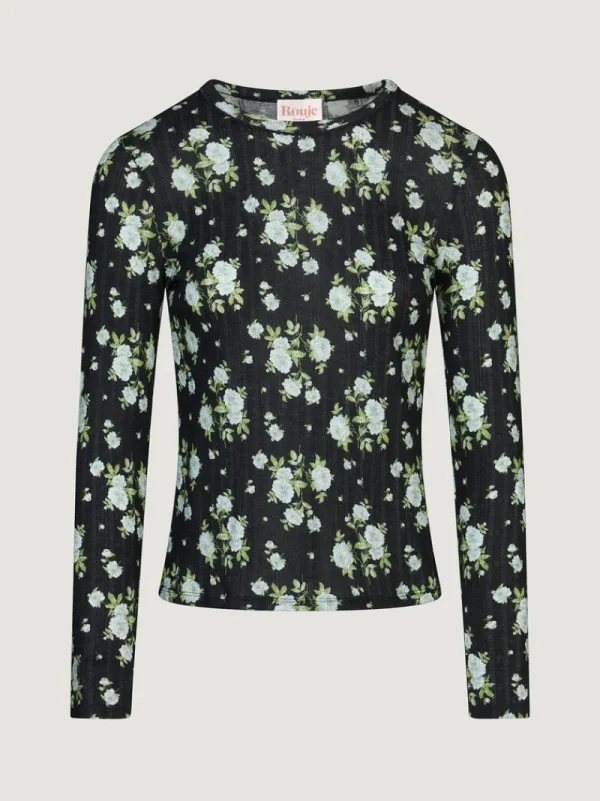Tops<Rouje TIMOTHEE T-Shirt Jardin Secret Noir