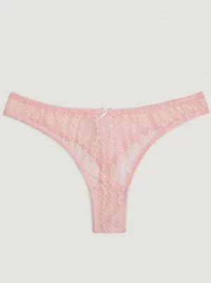 Lingerie<Rouje TULLY tanga Dentelle Rose