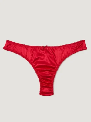 Lingerie<Rouje TULLY tanga SATIN ROUGE