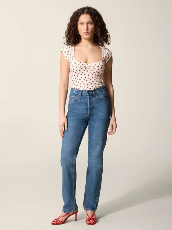 Tops<Rouje YUNA T-Shirt FLEURETTESAUVAGE ECRU